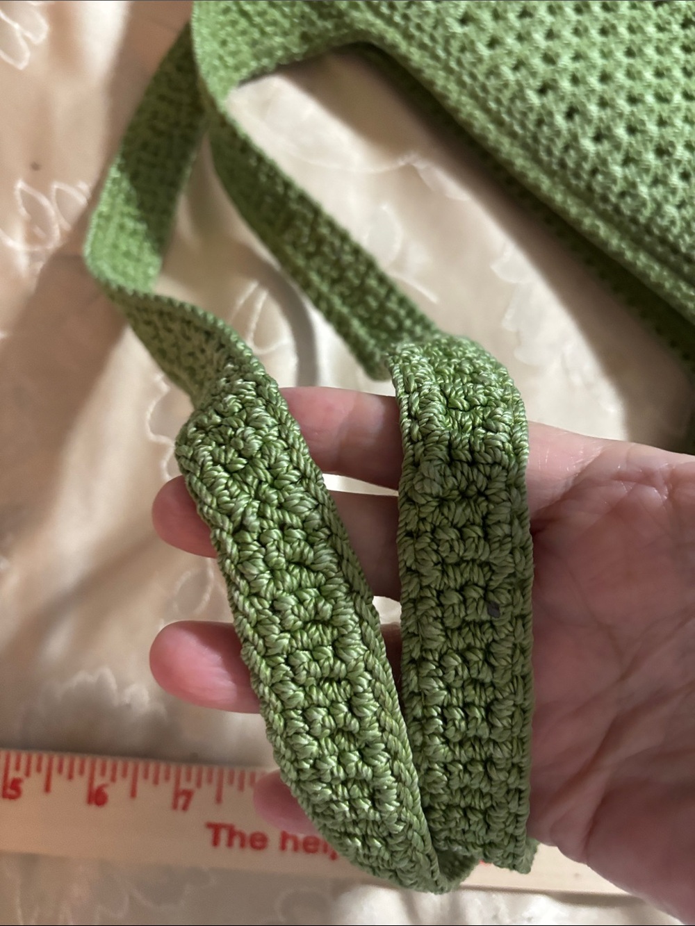 The Sak Olive Green Crochet Shoulder Bag - Picture 6 of 6